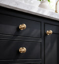 Veise NK-AL02 1-1/16 Inch Round Ball Cabinet Knobs, Solid Aluminum Alloy, Champagne Bronze