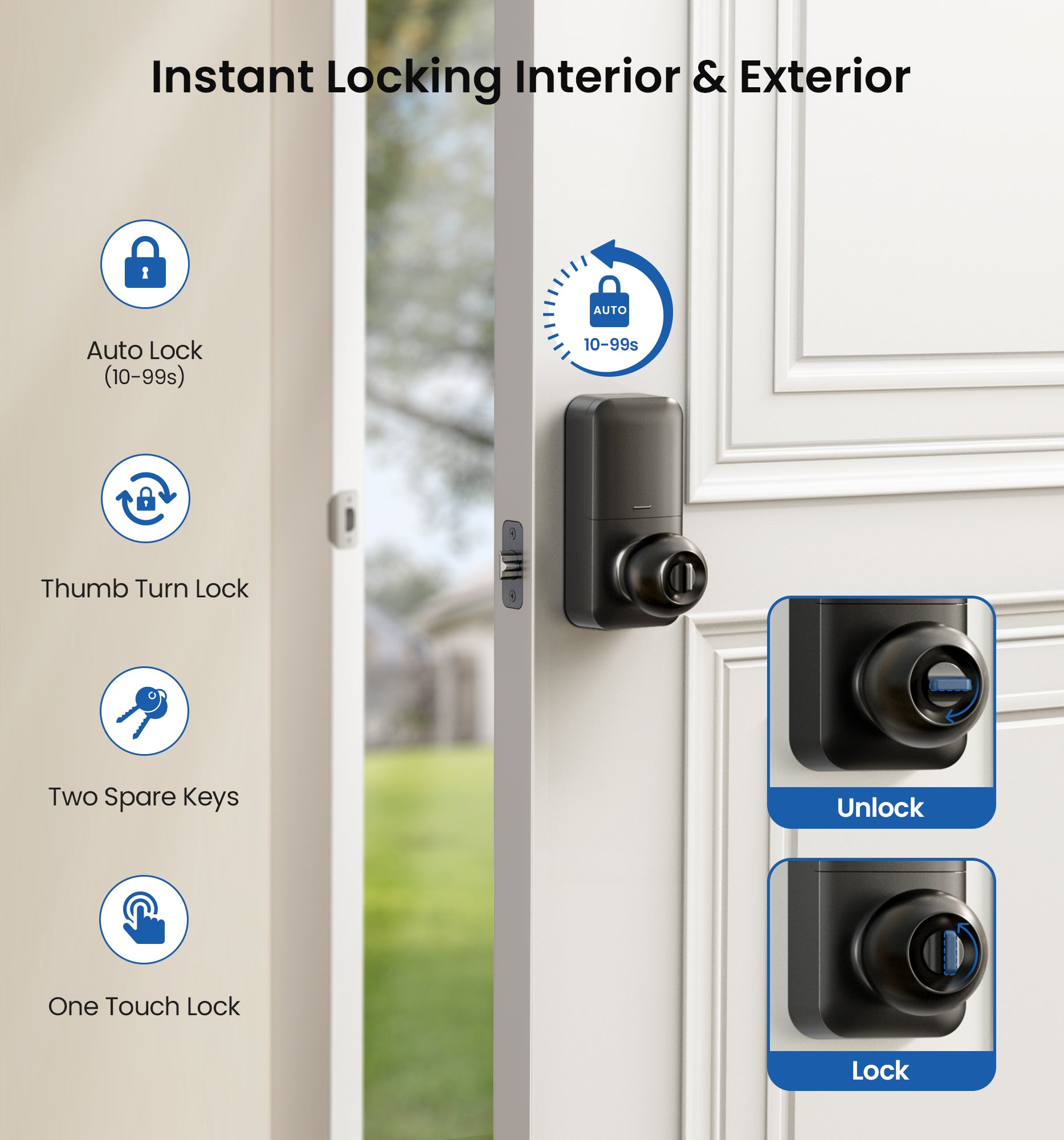 Veise KS03 Keypad Door Knob Lock