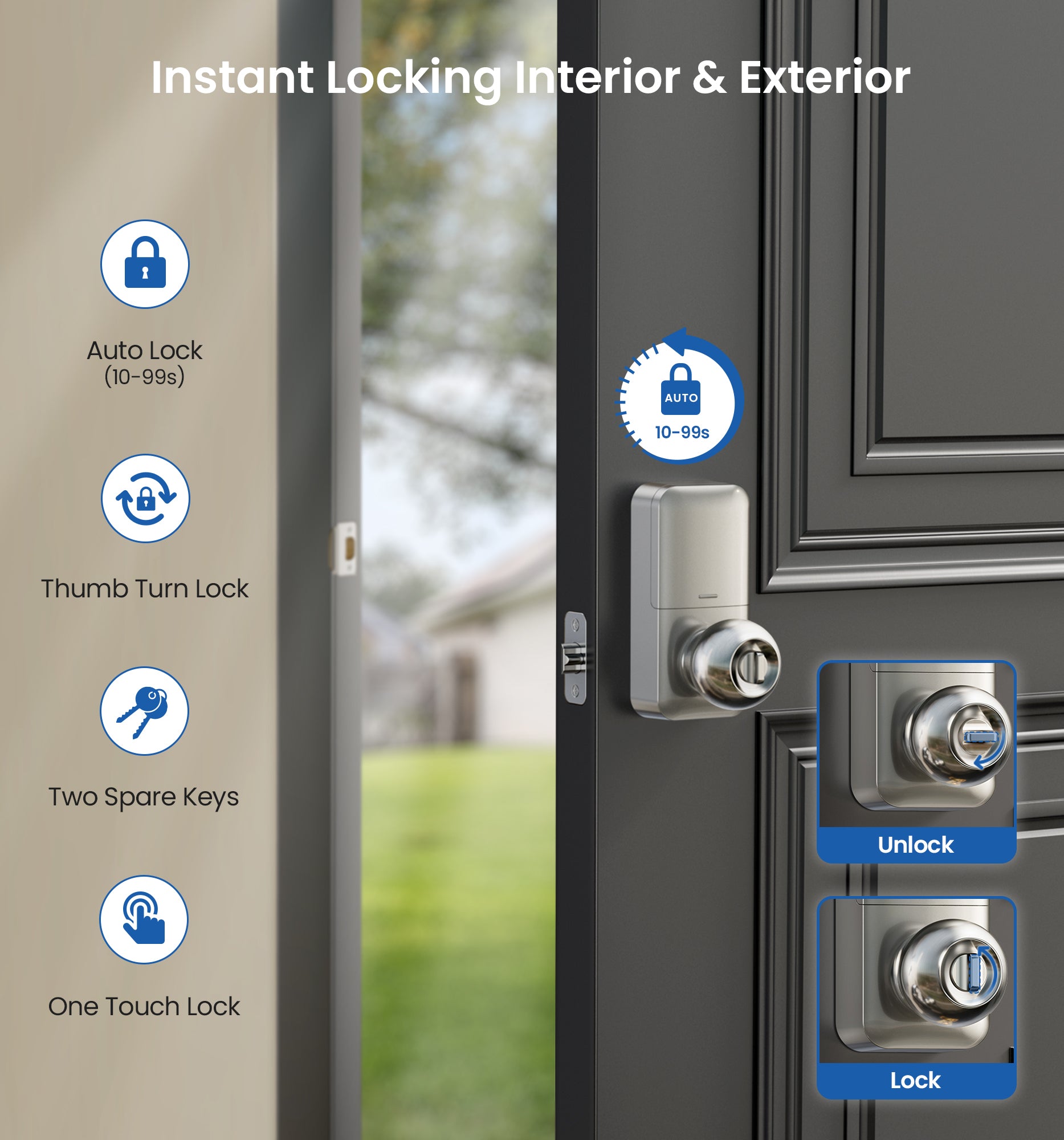 Veise KS03 Keypad Door Knob Lock