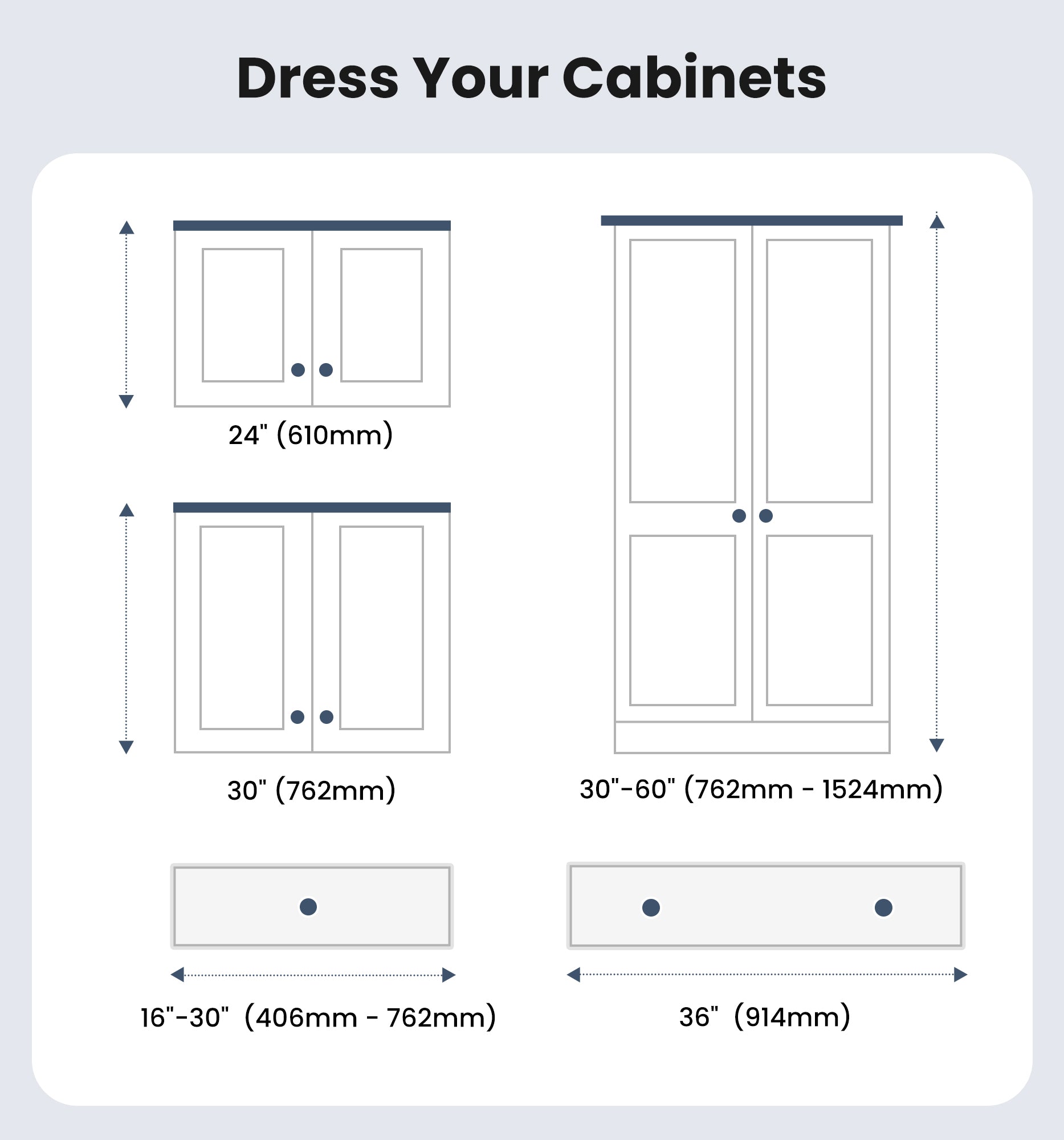 Veise Cabinet Knobs 1-1/4 Inch  Zinc  Cabinet Handles