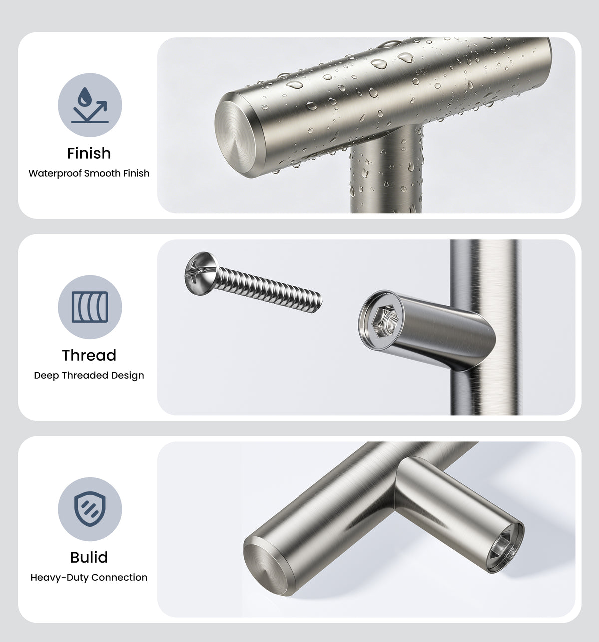 SH-2IN 2 Inch Cabinet Knobs #Color_Satin Nickel