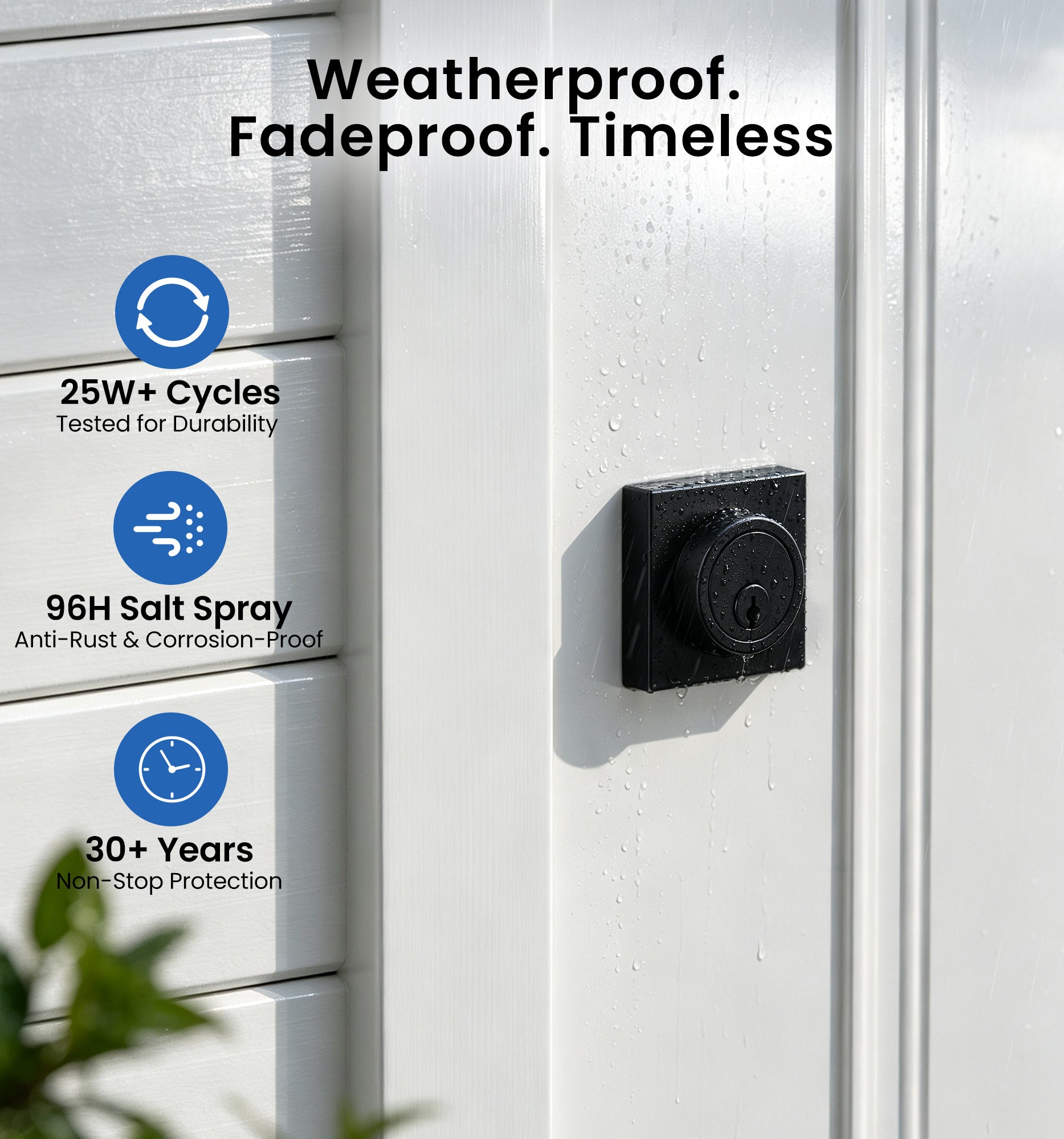 Vesie ZY01 Modern Square Deadbolt Lock