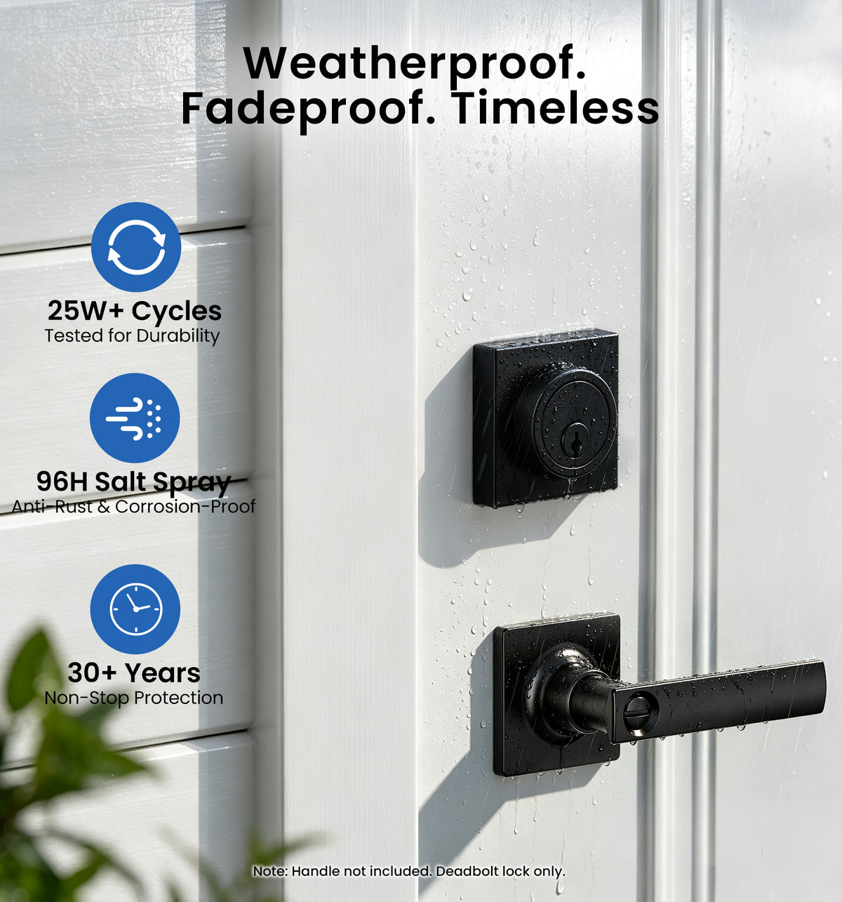 Vesie ZY01 Modern Square Deadbolt Lock