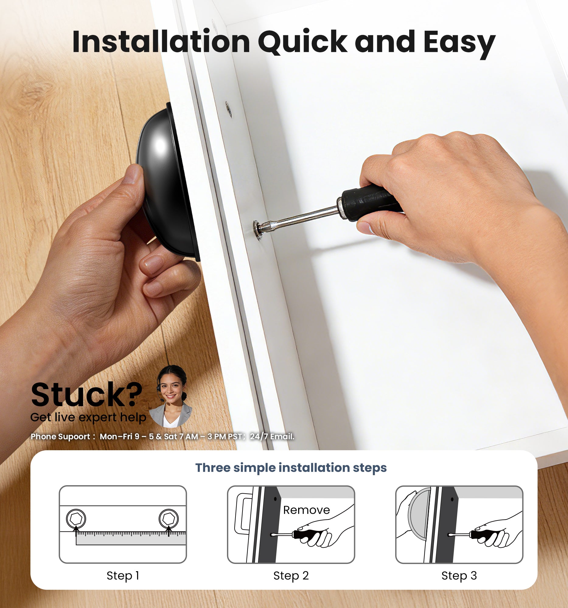 Veise SHL-3IN Drawer Pulls 3 Inch Hole Center
