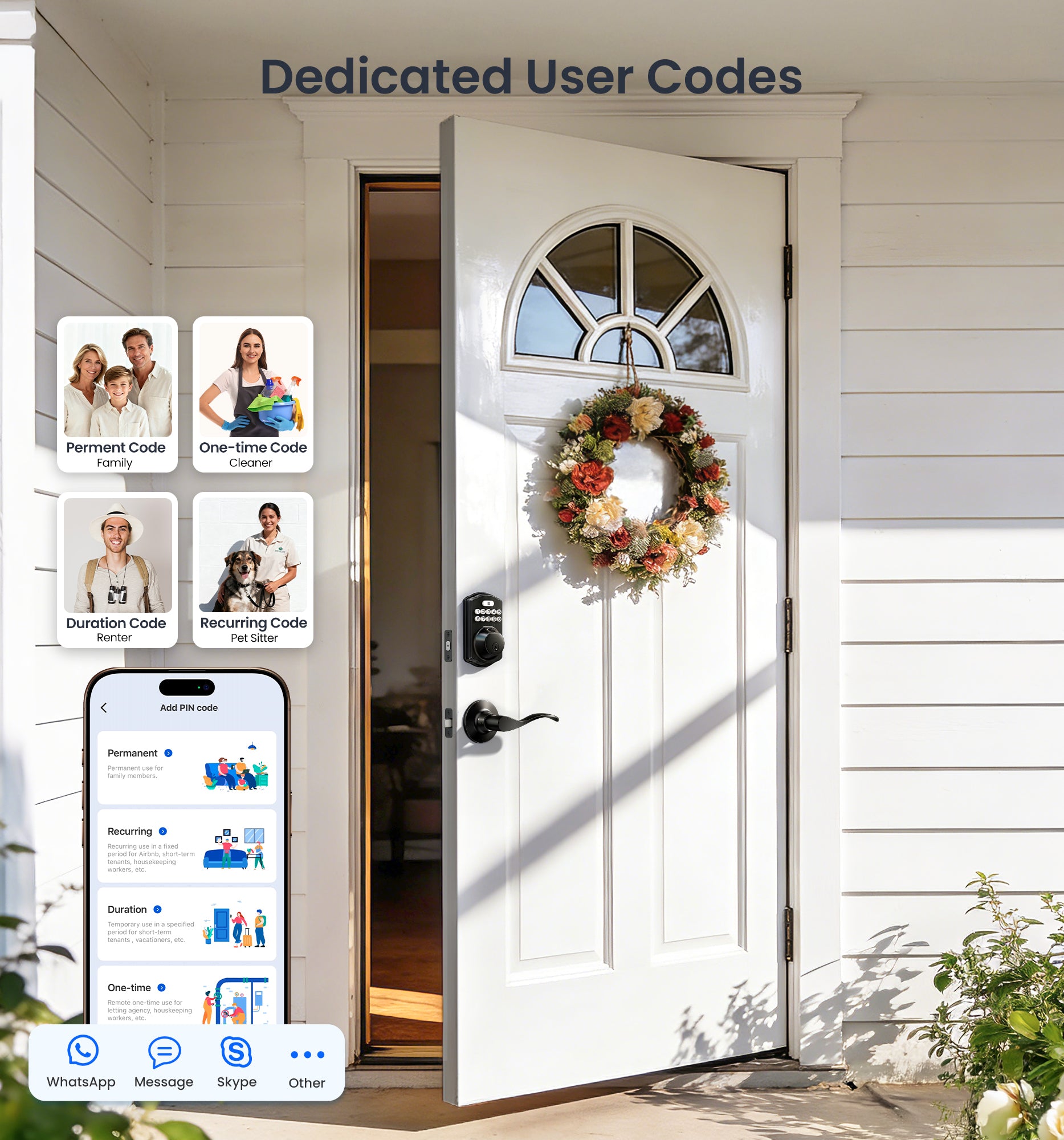 Veise VE012W-B Wi-Fi Smart Fingerprint Smart Lock
