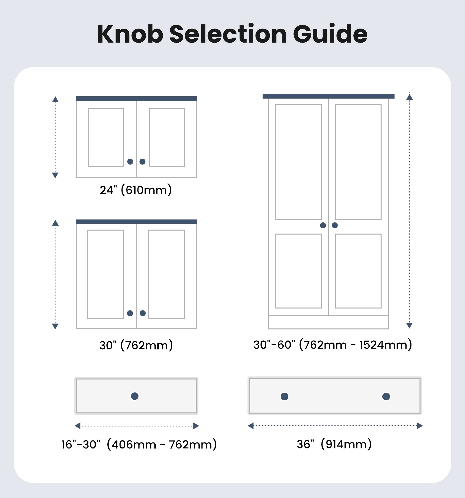 Veise NK-1.25INA Cabinet Knobs, 1-3/16 Single Hole Kitchen Cabinet Handles