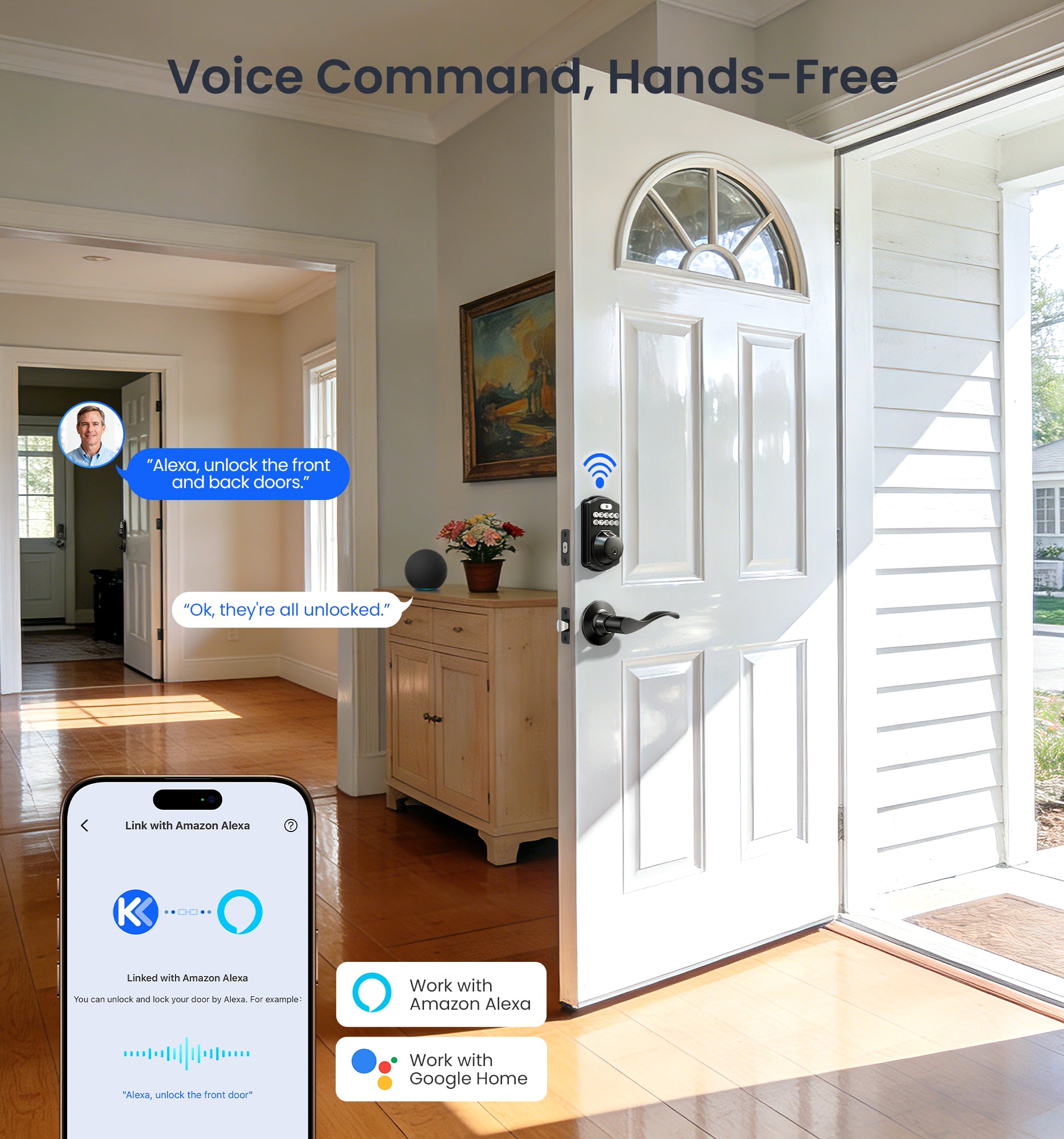 Veise VE012W-B Wi-Fi Smart Fingerprint Smart Lock
