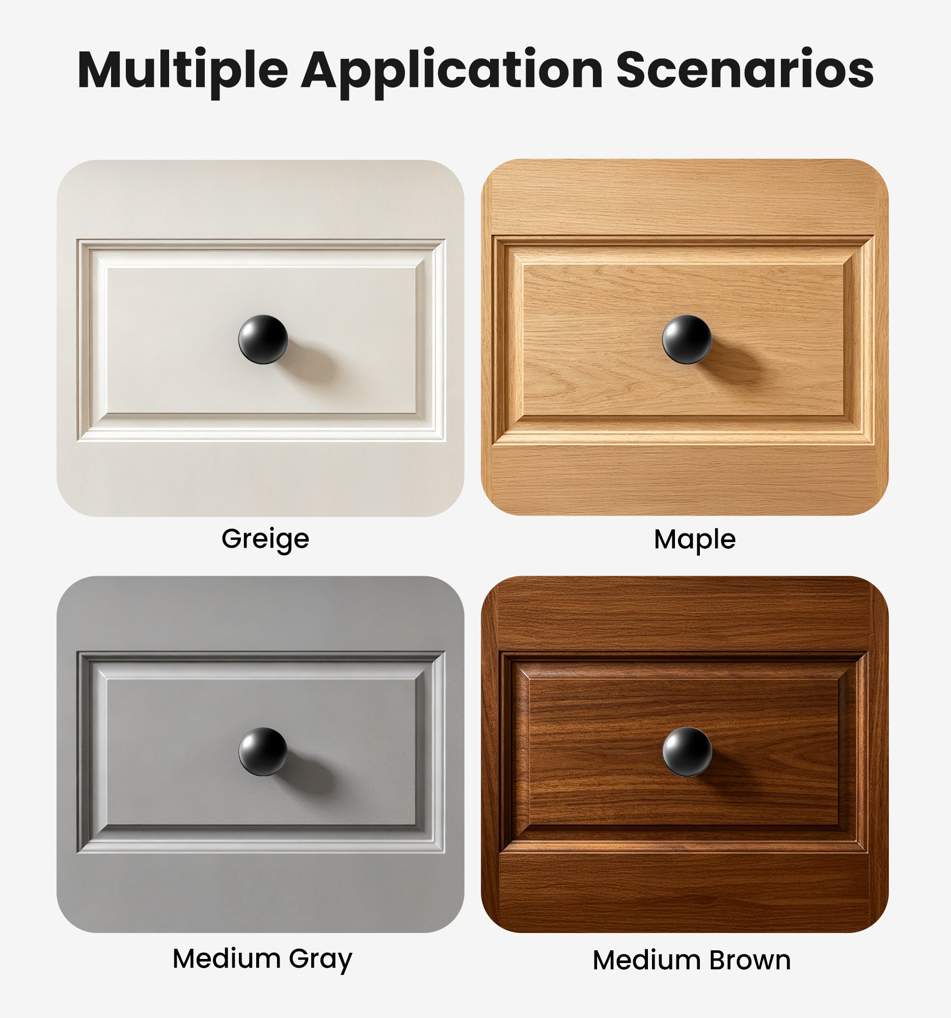 Veise NK-1.25INA Cabinet Knobs, 1-3/16 Single Hole Kitchen Cabinet Handles