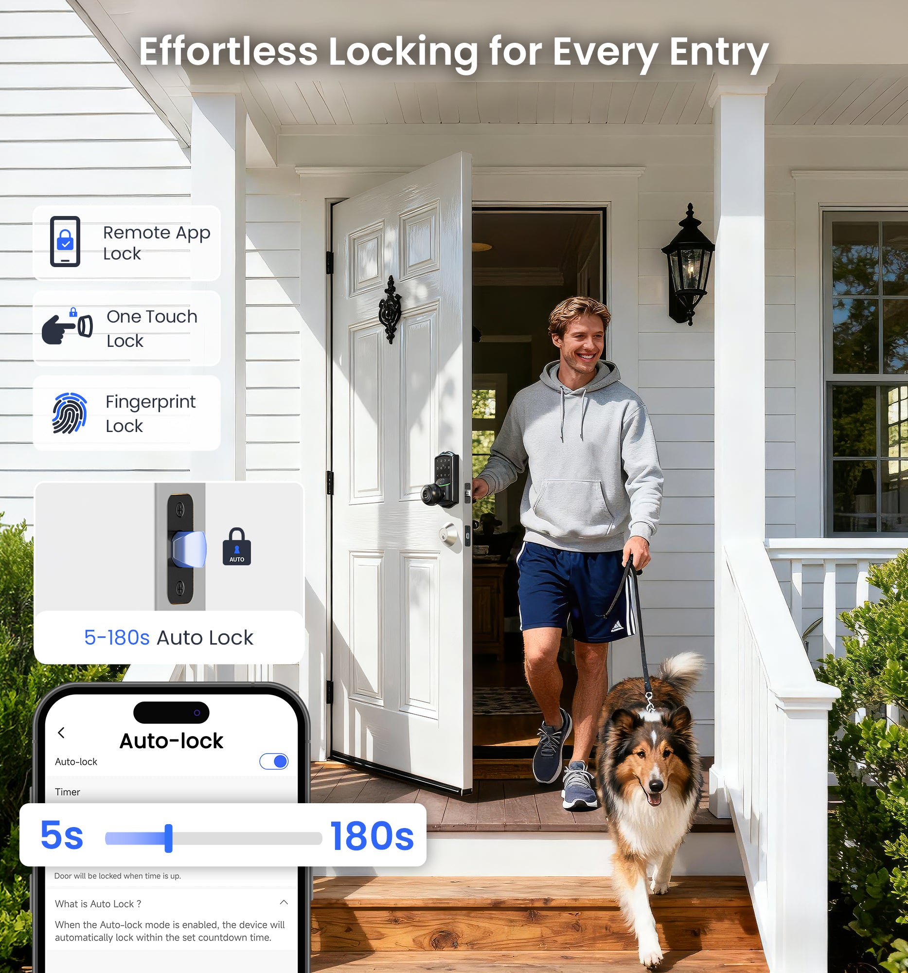 Veise VE028 Built-in Wi-Fi Smart Lock with Knob