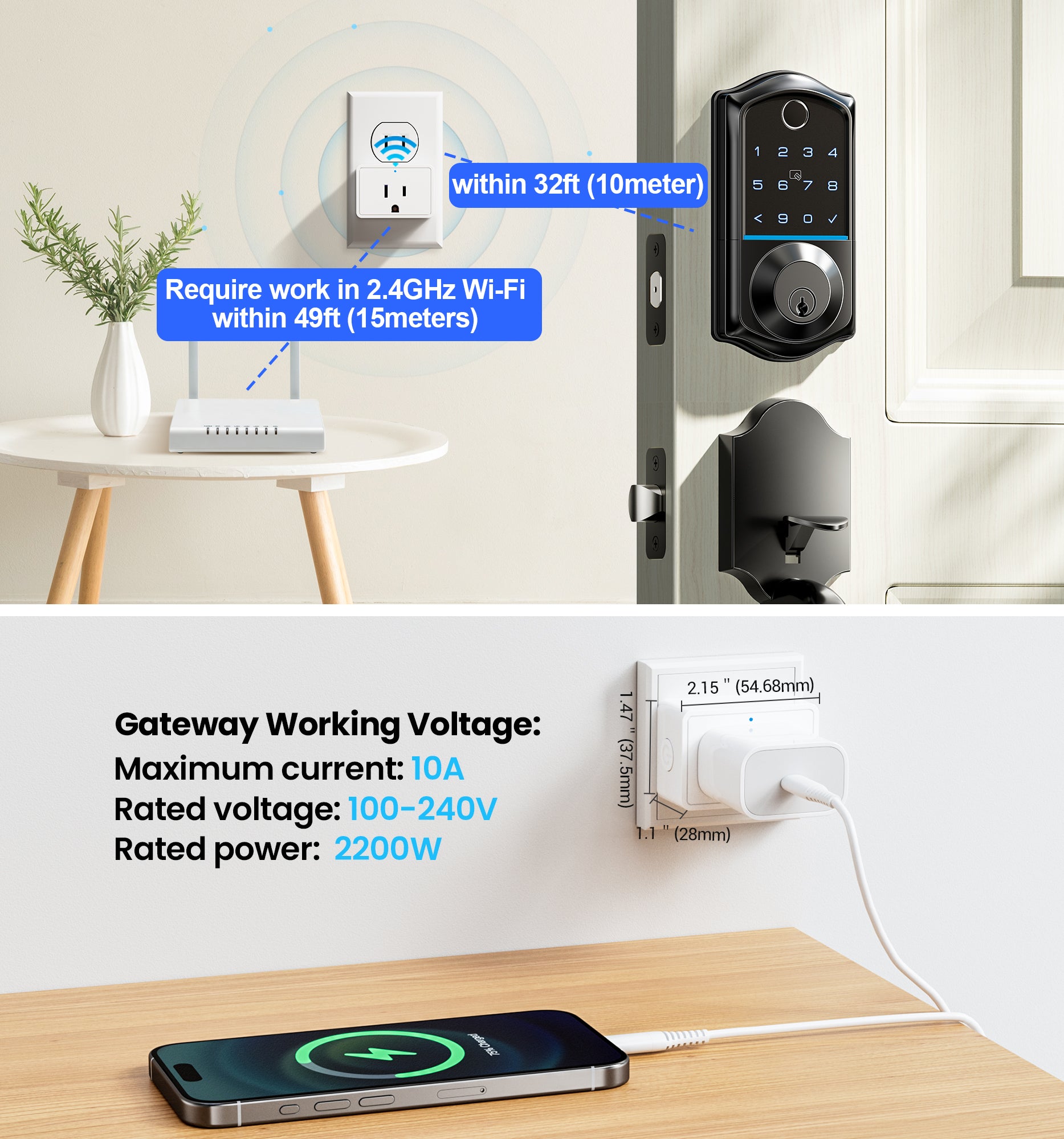 Veise Wi-Fi Gateway G1 for Smart Locks