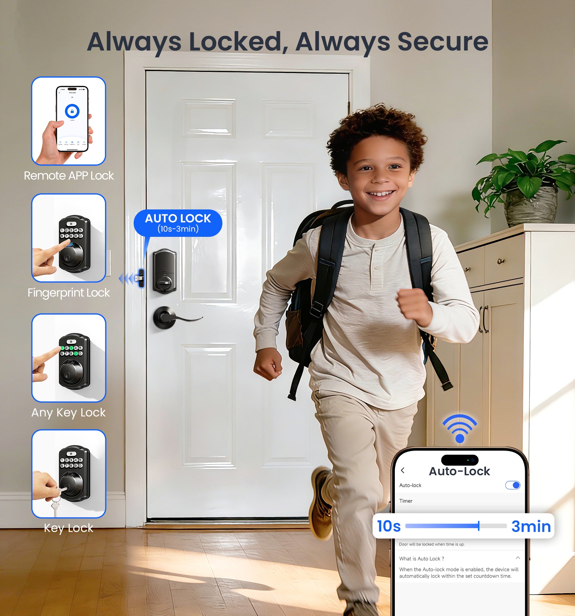 Veise VE012W-B Wi-Fi Smart Fingerprint Smart Lock