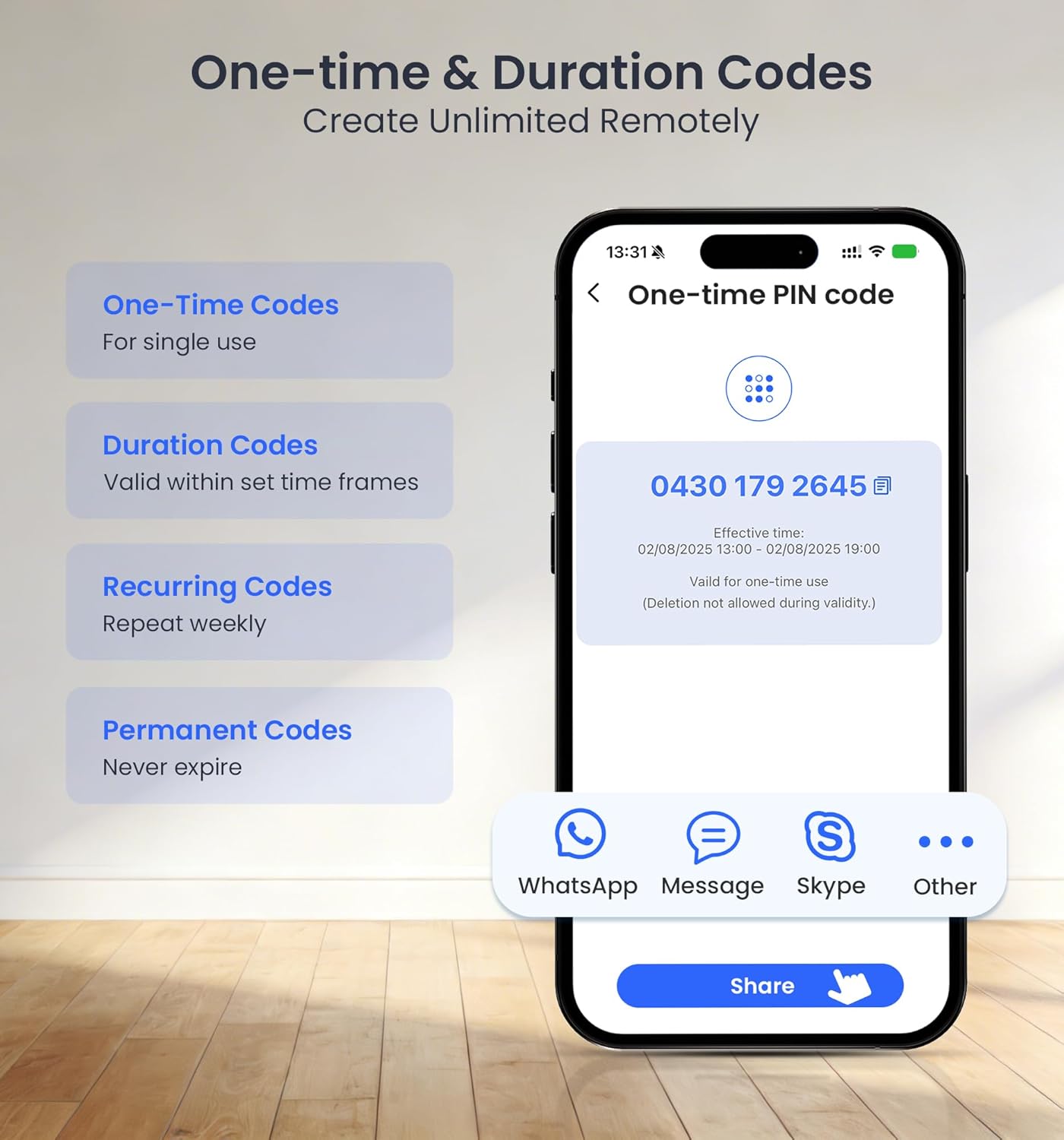 Veise VE017 Fingerprint Smart Door Lock with App Control