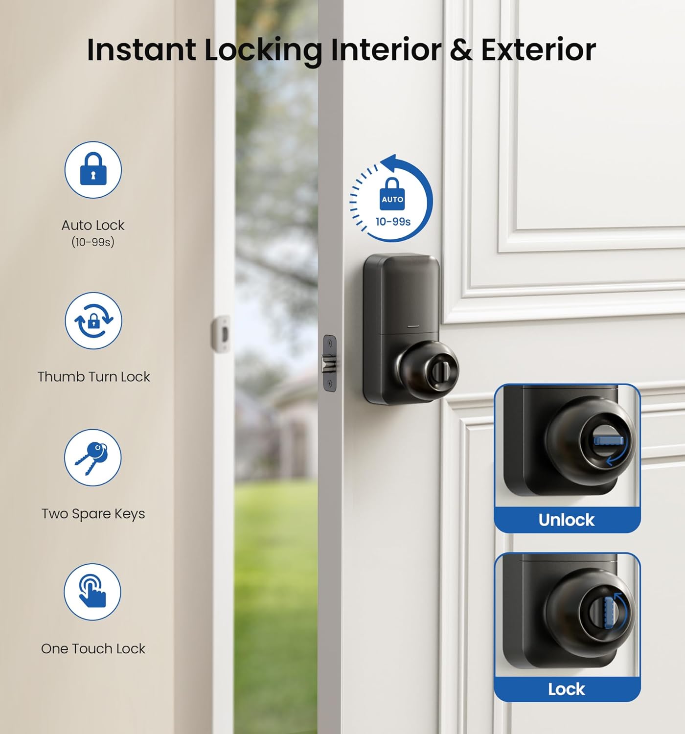 Veise KS03 Keypad Door Knob Lock