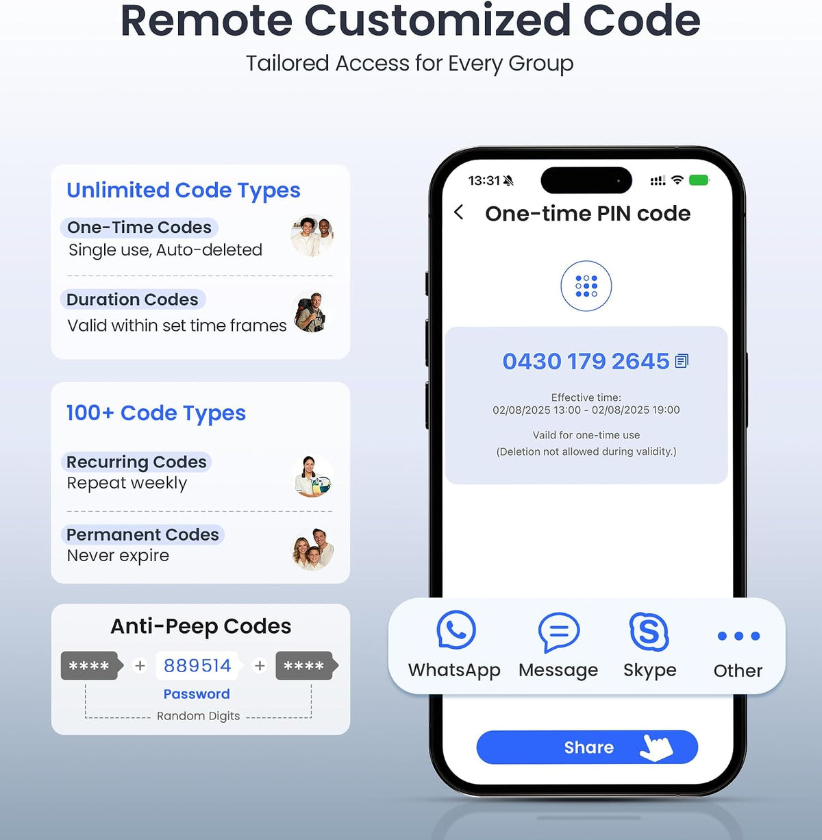 VE027 Built-in Wi-Fi Fingerprint Smart Door Lock