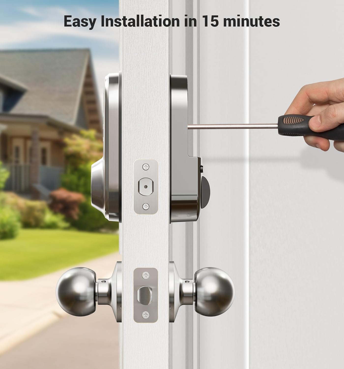 Veise RZ06C Keypad Smart Lock with Knobs