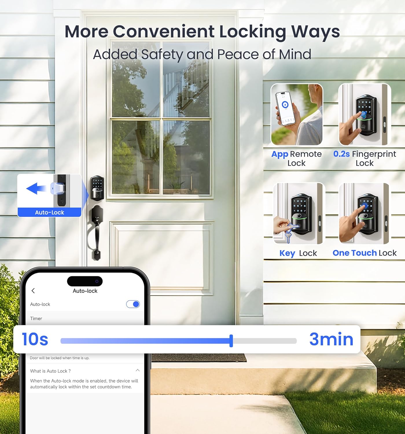Veise VE027 Built-in Wi-Fi Fingerprint Smart Door Lock