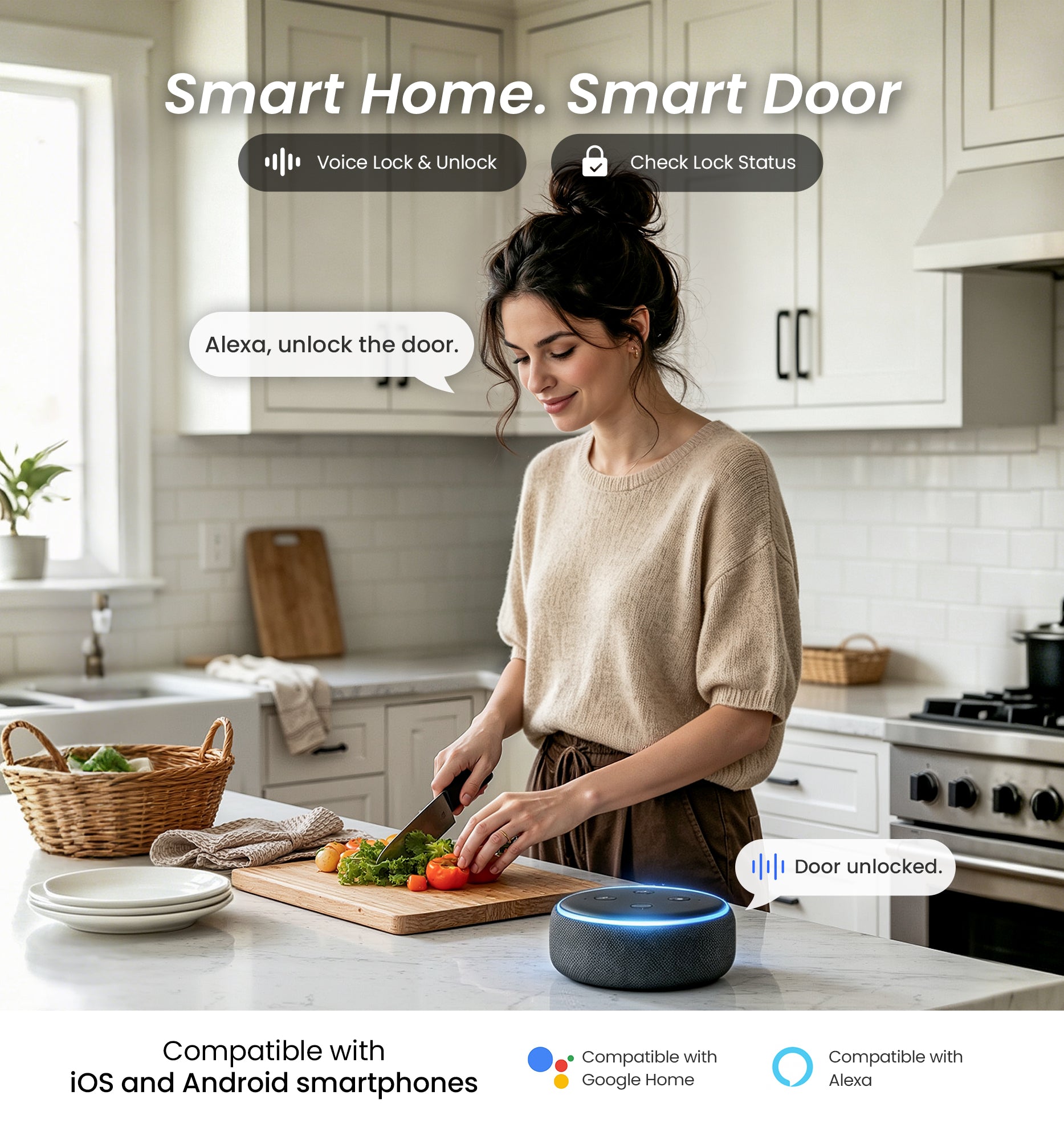 Veise DK012W Wi-Fi Fingerprint Smart Deadbolt Lock