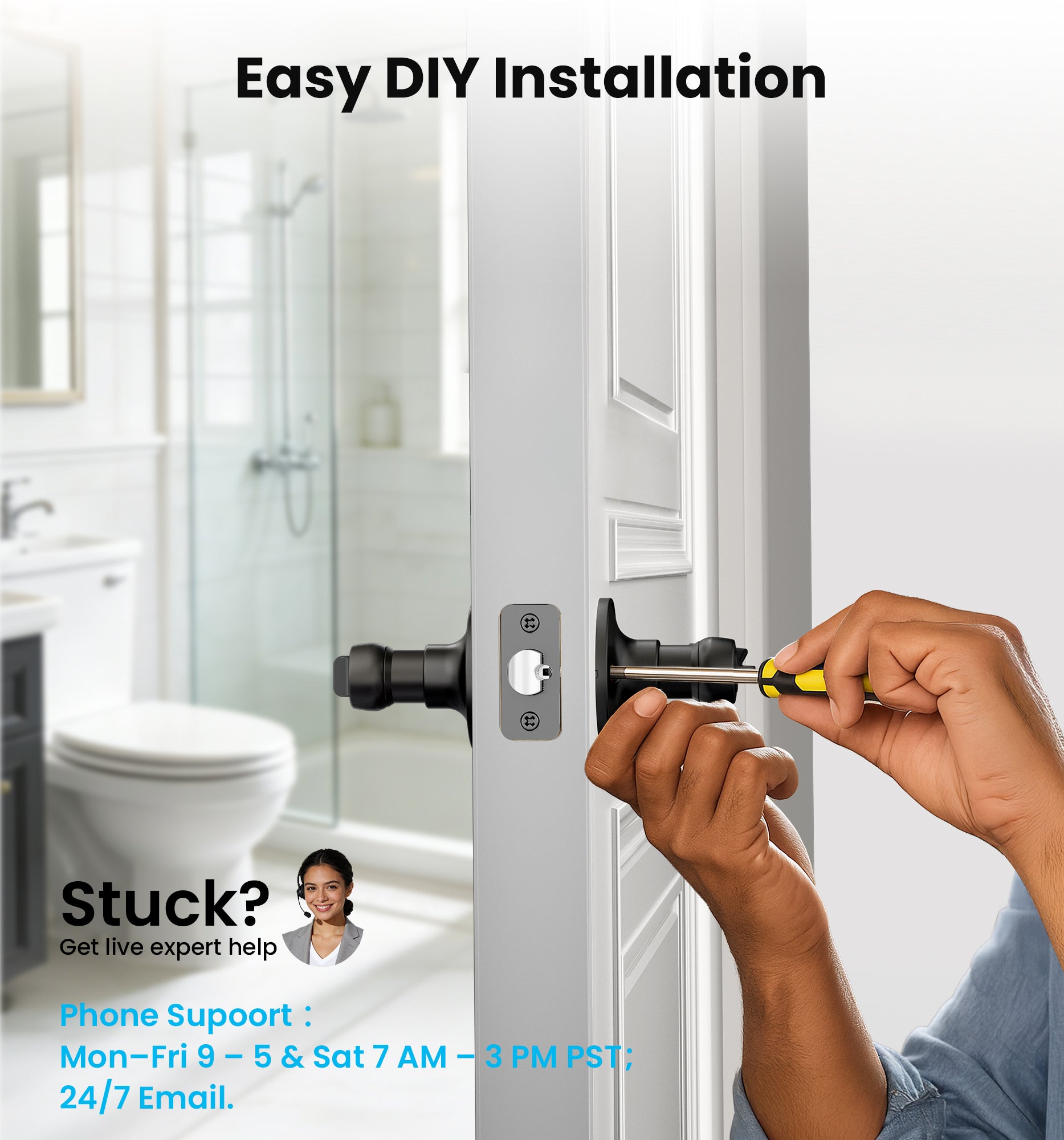 Veise HF01-S Privacy Lever lock