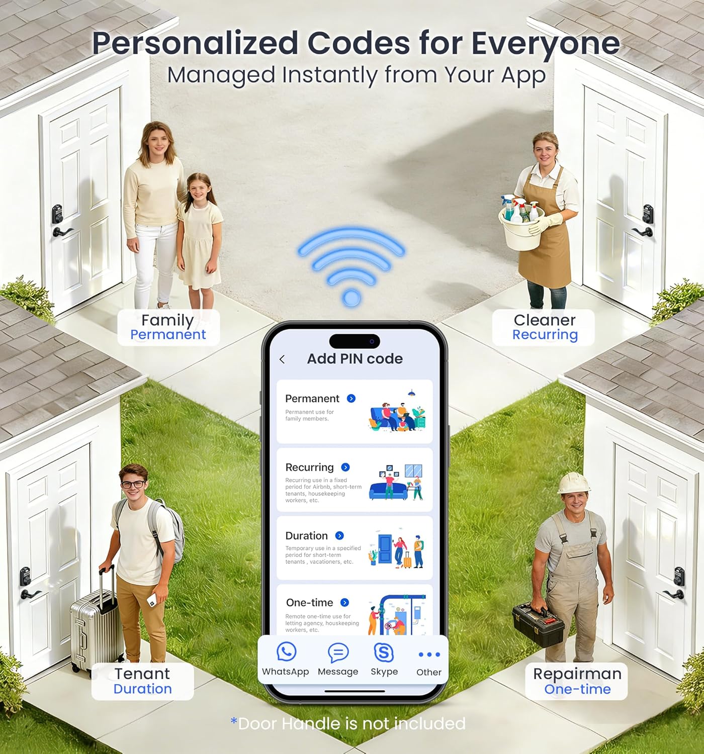 Veise VE012W Built-in WiFi Fingerprint Smart Lock