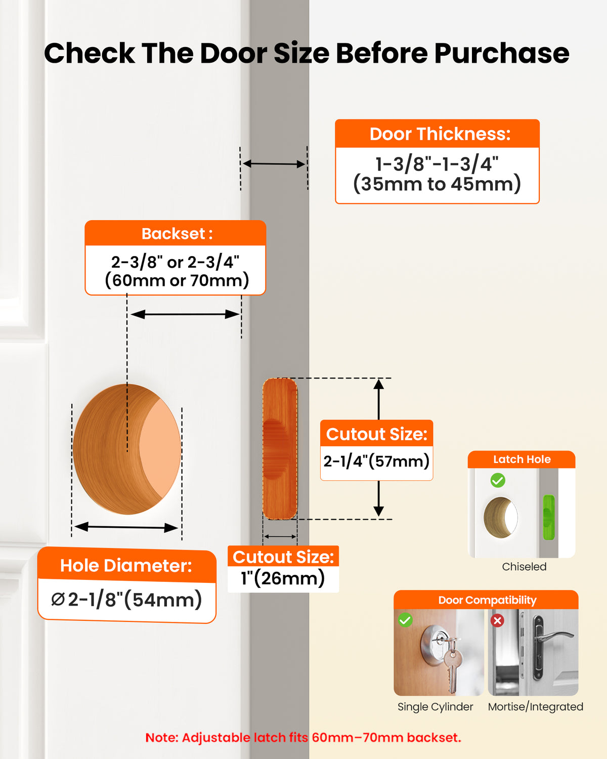 LY-F Square Privacy Door Lever #Color_Satin Nickel