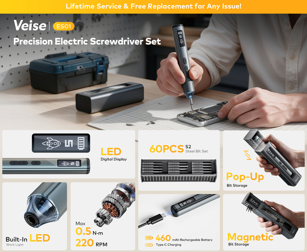 ES01 61-in-1 Mini Electric Precision Screwdriver Set