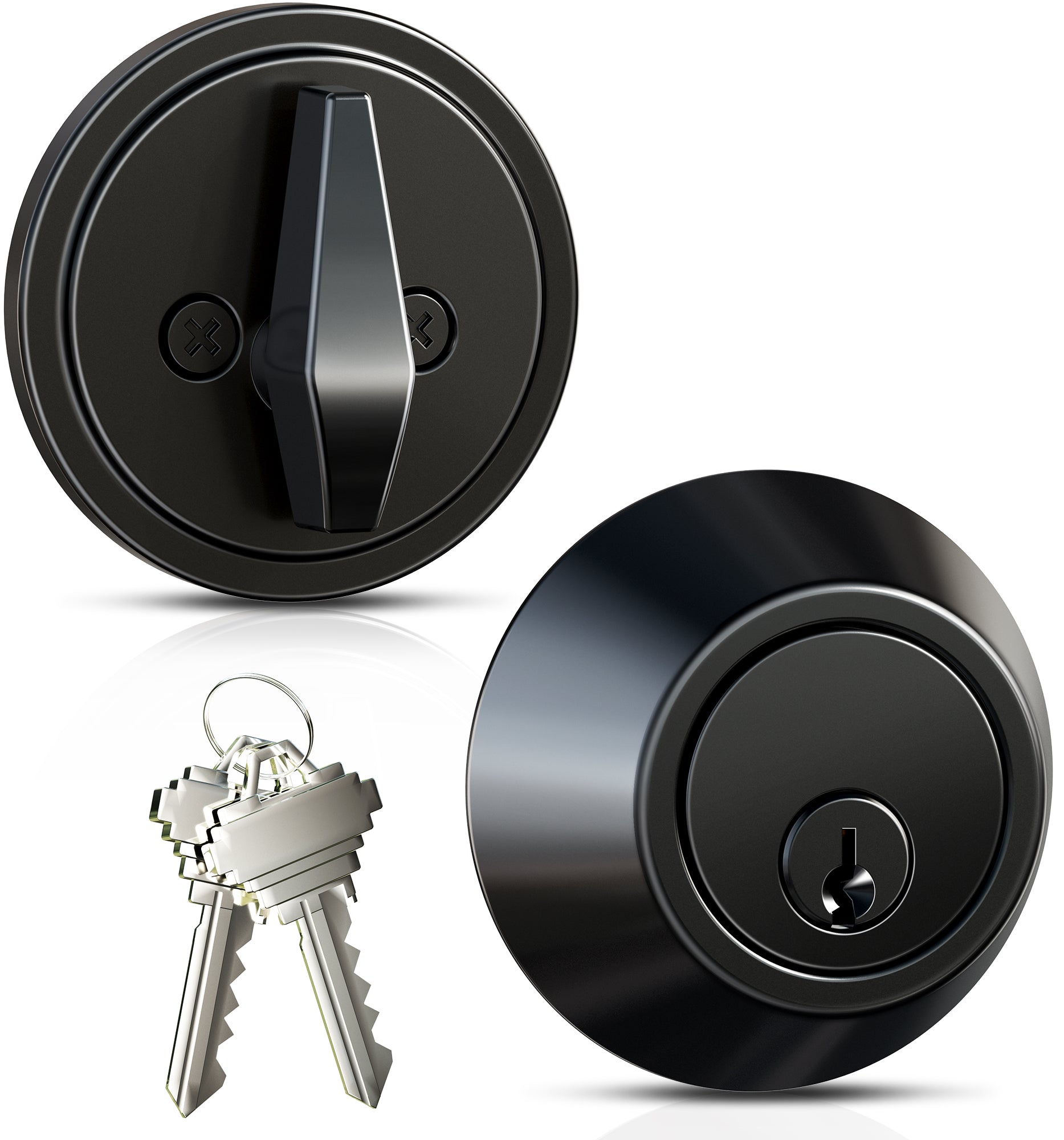 Veise D01 Deadbolt Lock, Single Cylinder Front Door Lock