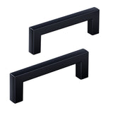 Veise DHZN 3Inch  Kitchen Square Cabinet Handles Matte Black Pulls