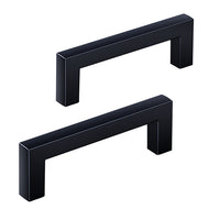 Veise DHZN 3Inch  Kitchen Square Cabinet Handles Matte Black Pulls