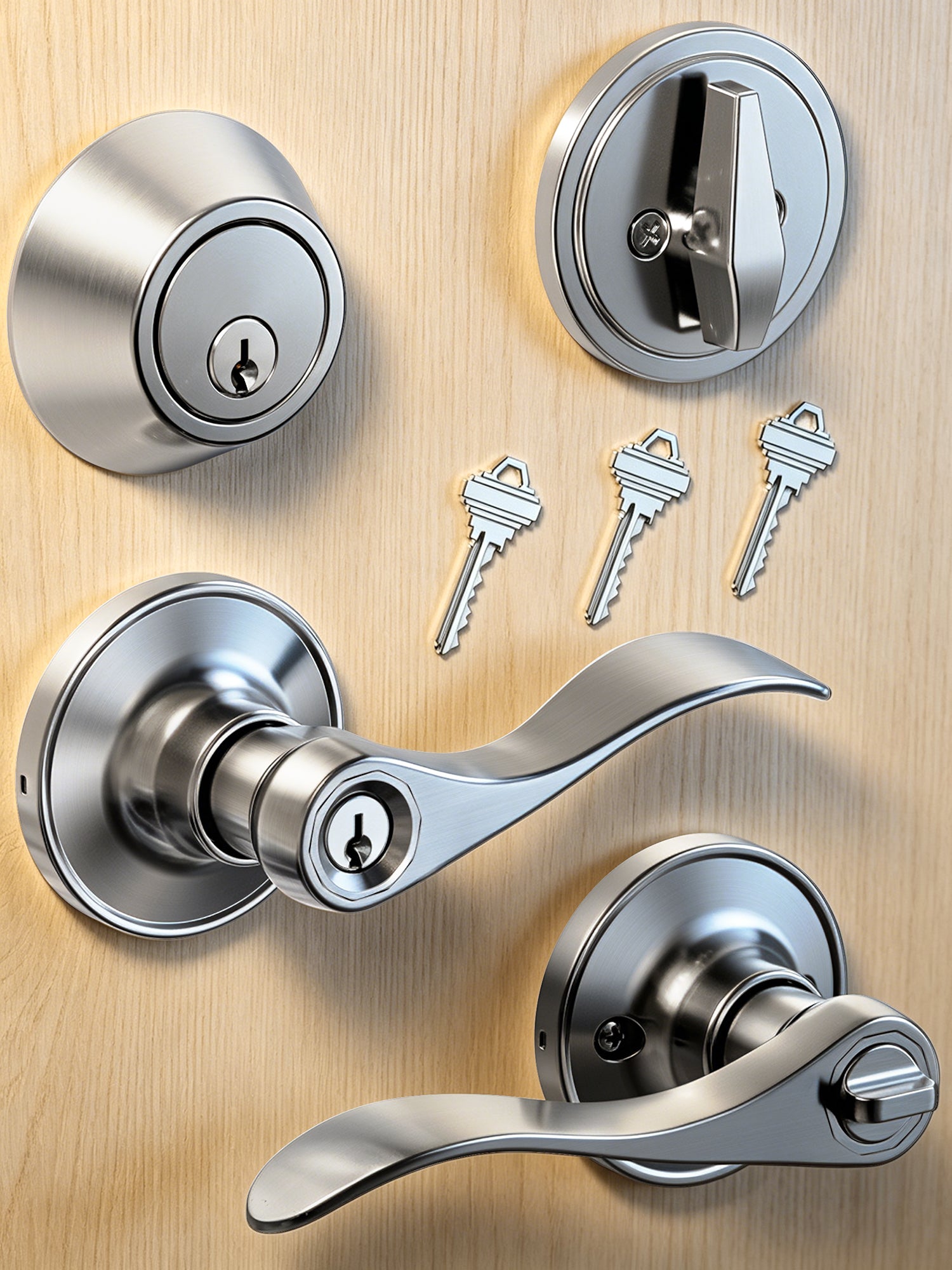 Veise DL01-S Lever lock with deadbolt set