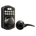 Veise KS01B Keyless Entry Door Lock with 2 Lever Handles