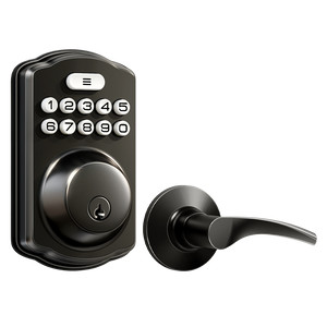Veise KS01B Keypad Deadbolt Lock with 2 Lever Handles