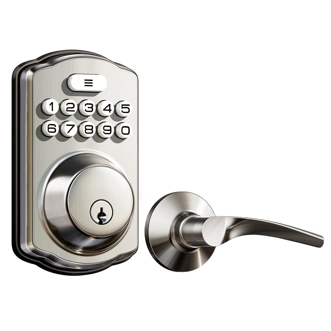 Veise KS01B Keypad Deadbolt Lock with 2 Lever Handles