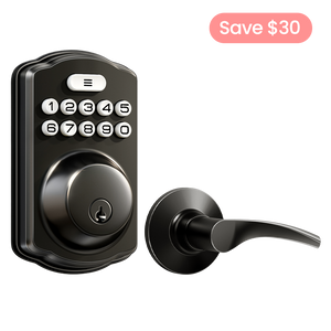Veise KS01B Keypad Deadbolt Lock with 2 Lever Handles