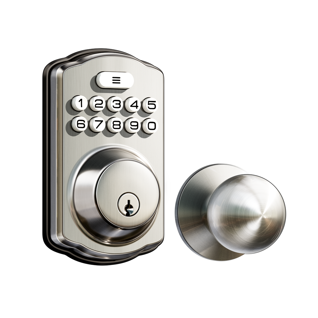 Veise KS01C Keypad Deadbolt Lock with Knobs