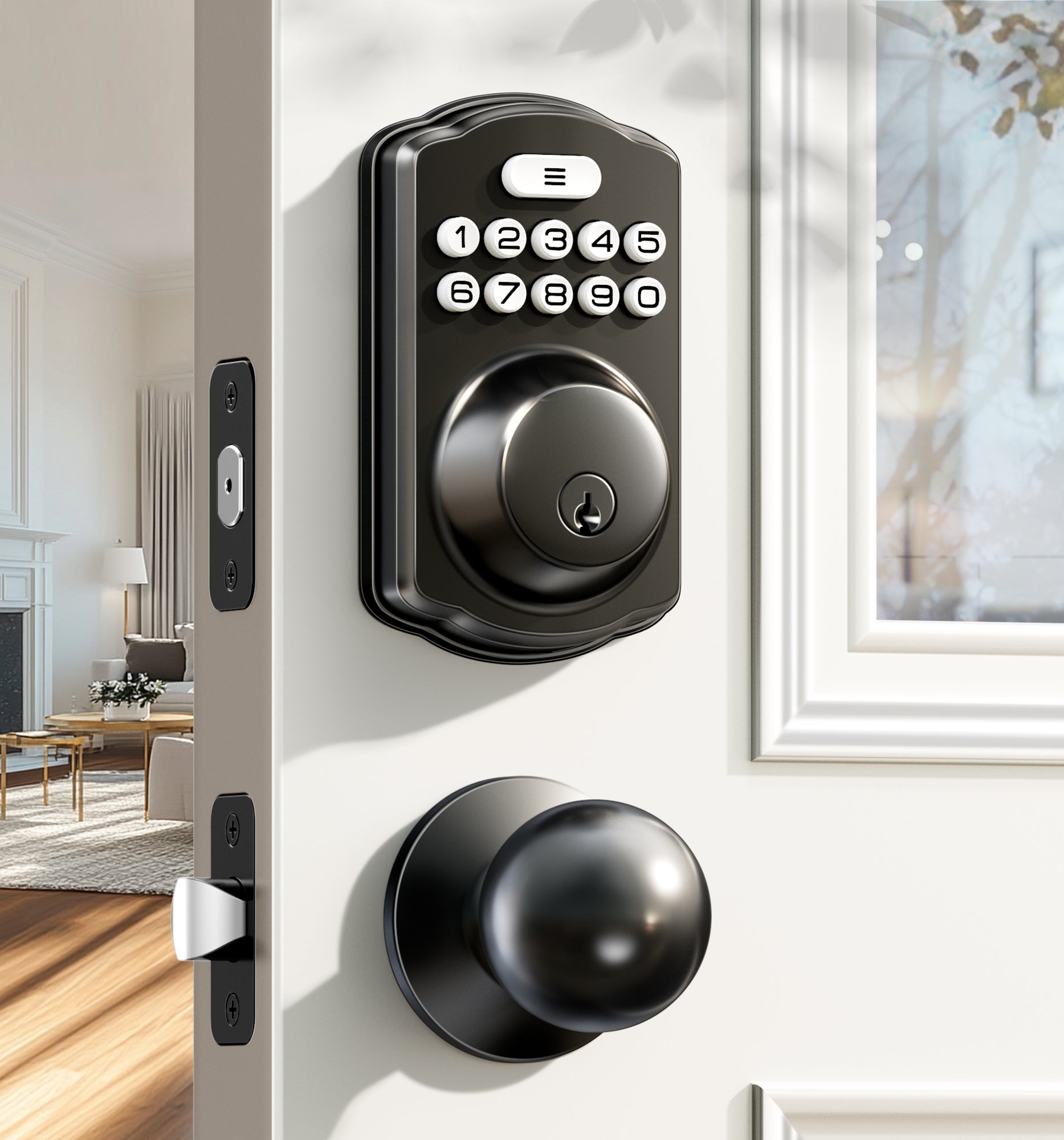 Veise KS01C Keypad Deadbolt Lock with Knobs