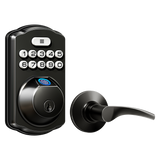 Veise KS02B Fingerprint Deadbolt Lock with Levers