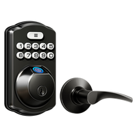 Veise KS02B Fingerprint Deadbolt Lock with Levers
