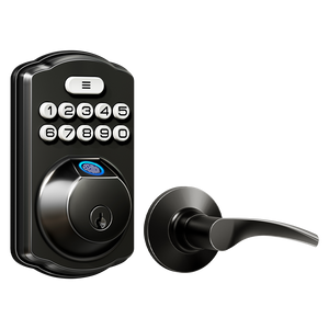Veise KS02B Fingerprint Deadbolt Lock with Levers