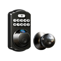 Veise KS02C Fingerprint Deadbolt Lock with Knobs
