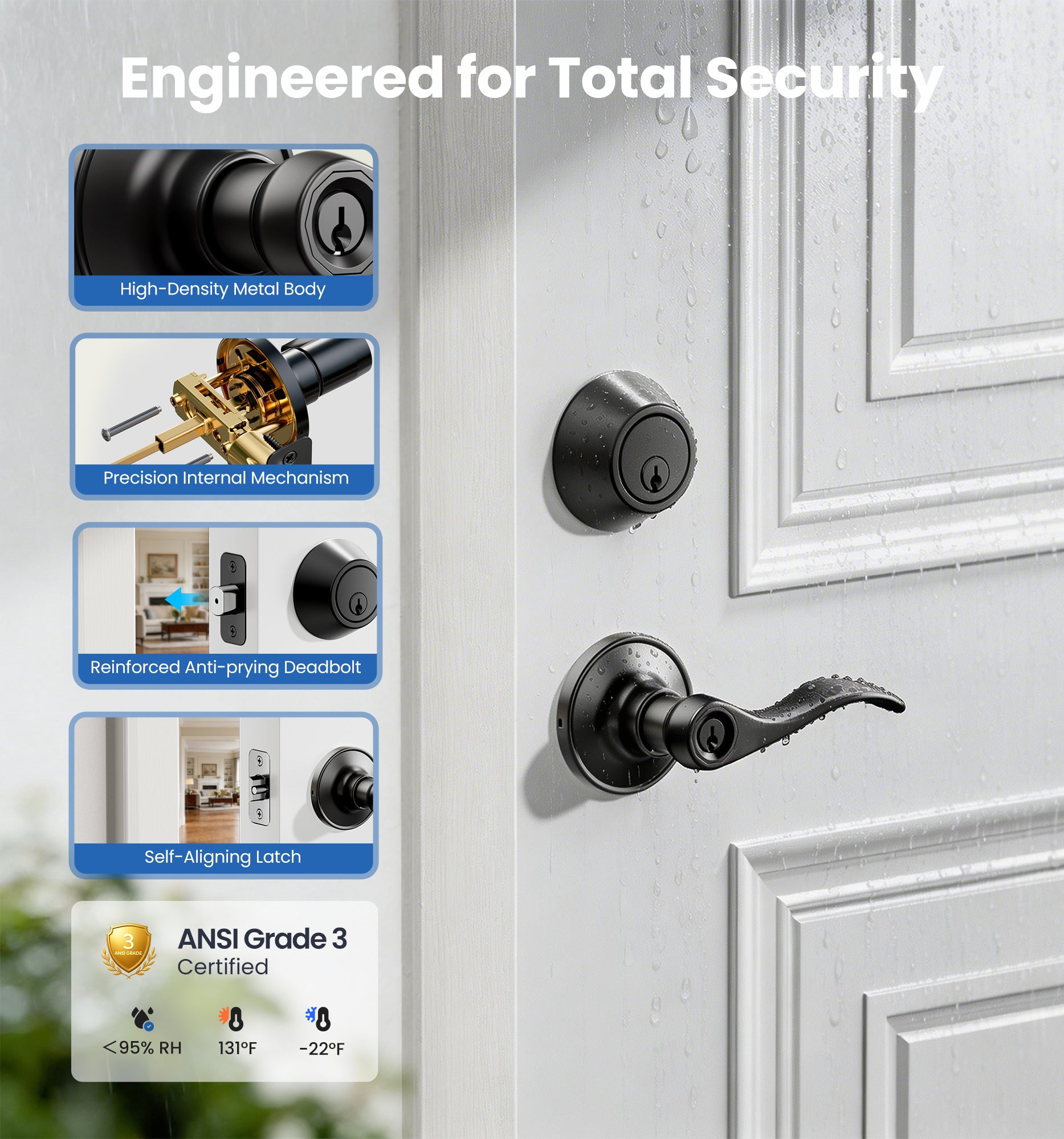 Veise DL01-S Lever lock with deadbolt set