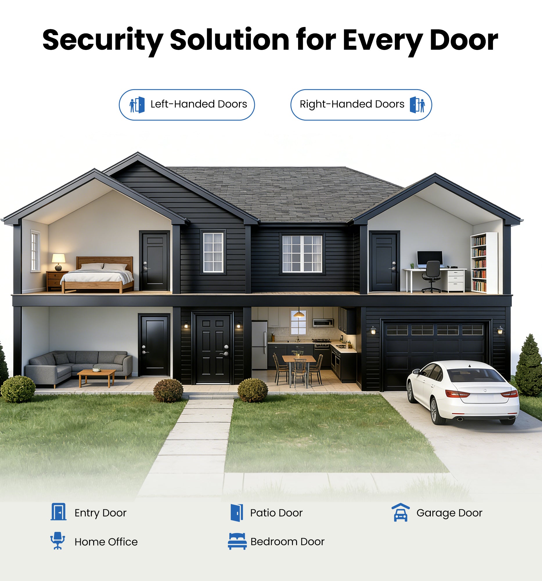 Veise DL01-C Keyed Alike Front Door Lever