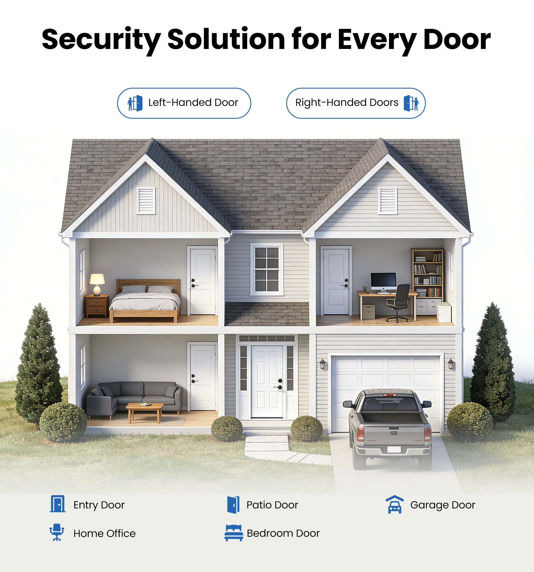 Veise DL01-S Lever lock with deadbolt set