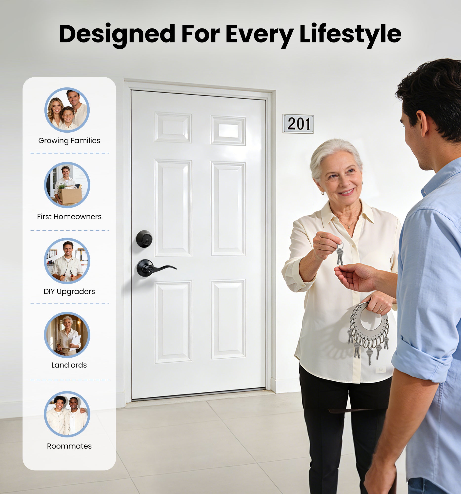 Veise DL01-S Lever lock with deadbolt set