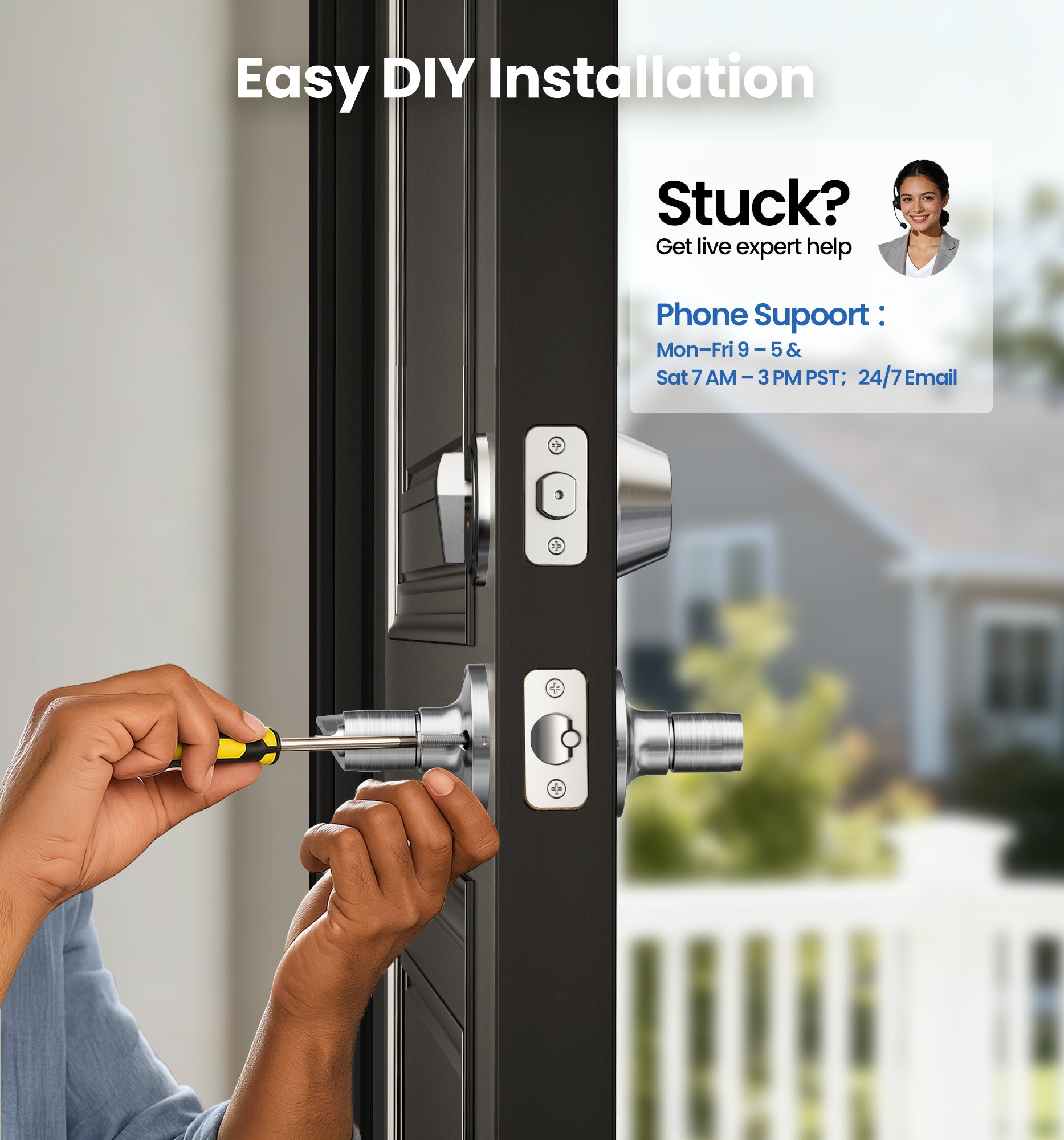 Veise DL01-C Keyed Alike Front Door Lever