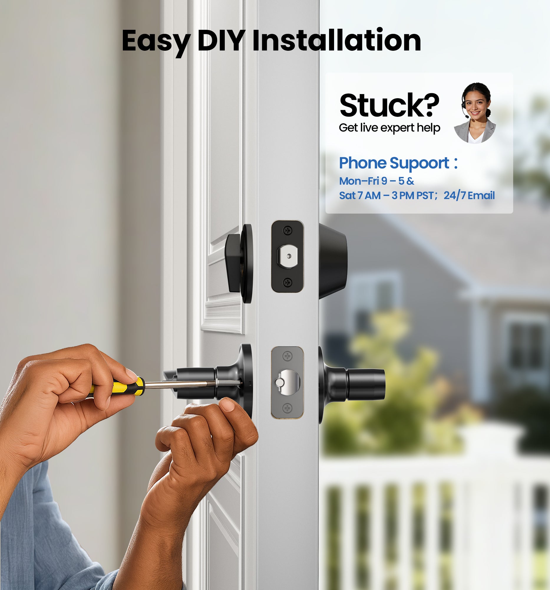 Veise DL01-C Keyed Alike Front Door Lever