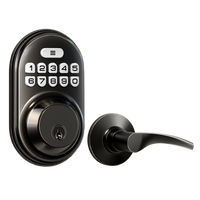 Veise RZ-C Keyless Entry Door Lock with 2 Lever Handles