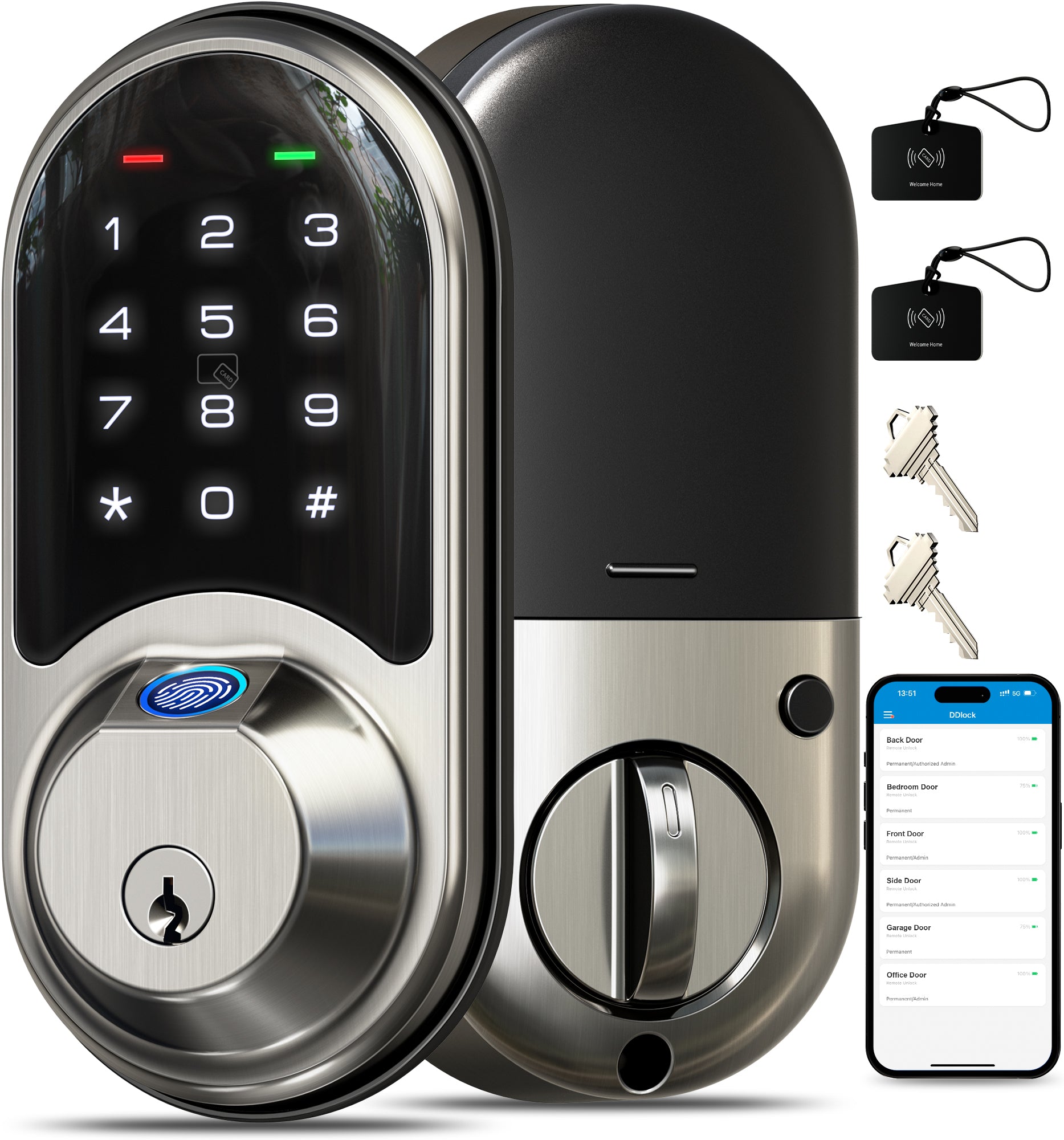 Veise RZ07 Fingerprint & Keypad Smart Lock