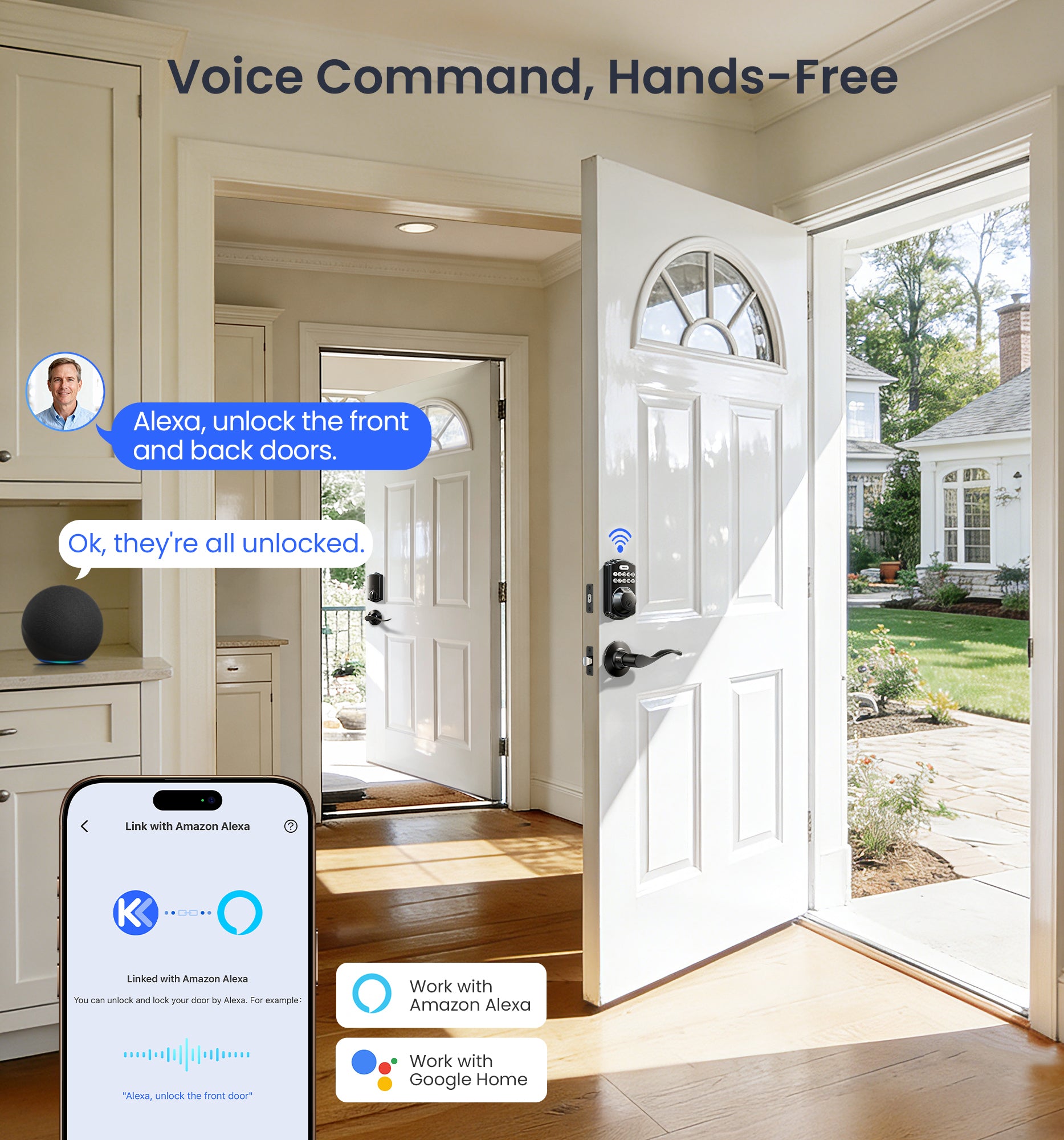 Veise VE012W-B Wi-Fi Smart Fingerprint Smart Lock