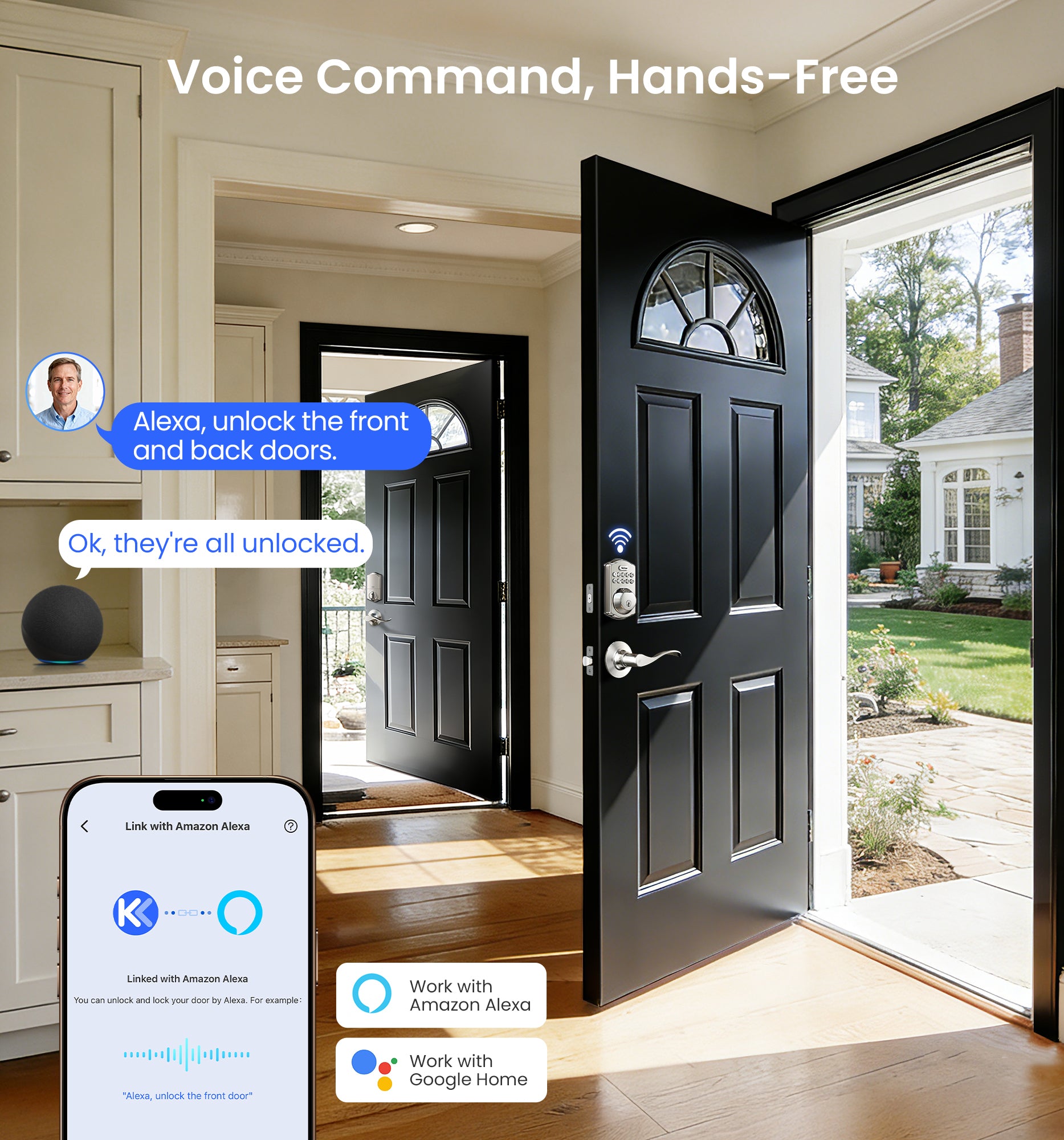 Veise VE012W-B Wi-Fi Smart Fingerprint Smart Lock