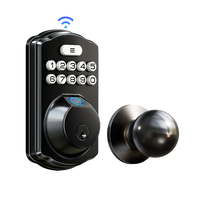 Veise VE012W-K Built-in WiFi Fingerprint Smart Lock with 2 Knobs